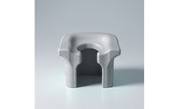 Freestanding Toilet Chair with U-Shaped Seat Easy-to-Clean Molded Bathroom Stool Sturdy Commode Portable for Seniors