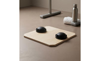 Square Balance Board Pale Grain Wooden Balance Board Sports Gear Natural Wood Fitness Equipment Indoor
