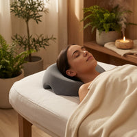Memory Foam Face Pillow Contoured Face down Pillow Textured Prone Support for Esthetician, Beauty Salon, Bed