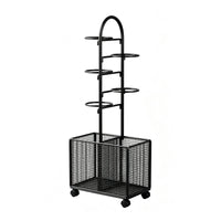 Sports Equipment Storage holder Space-Saving Rolling Storage Rack Multi-Tiered Sports Equipment Organizer for Families, Athletes, Home Gym, Game Room
