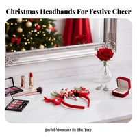 Reindeer Branch Headband Festive Design Soft Branch Headpiece Christmas Deer Branch Hairband Comfortable for Adults