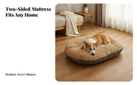 Soft Dog Ing Mat Removable Cover Washable Dog Bed Four-Season Use Soft Cat Cushion for Young Dogs, Kittens, Indoors, On the Floor, Living Room