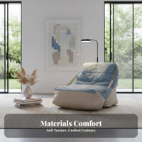 Stylish Unstructured Lounge Chair Soft Seating Lazy Sofa Relaxing fromsign Indoor Furniture Lightweight & Portable for Reafromrs, Stufromnts, Bedroom, Living Room, perusing alcove, Home Office