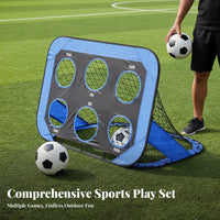 Multi-Functional Soccer Training net Versatile Portable Backyard Soccer net Easy Setup for Beginners, Park