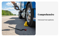 Fast Inflation Tire Inflator with Pressure Gauge Easy to Read Gauge Extended Truck Tire Inflator Reinforced Crank for Mechanics, Garage