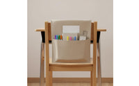 Sturdy Classroom Chair Pocket Wear-Resistant Jute Chair Pocket Easy to Organize Seat Sack Name Slot for Students, Teachers, School