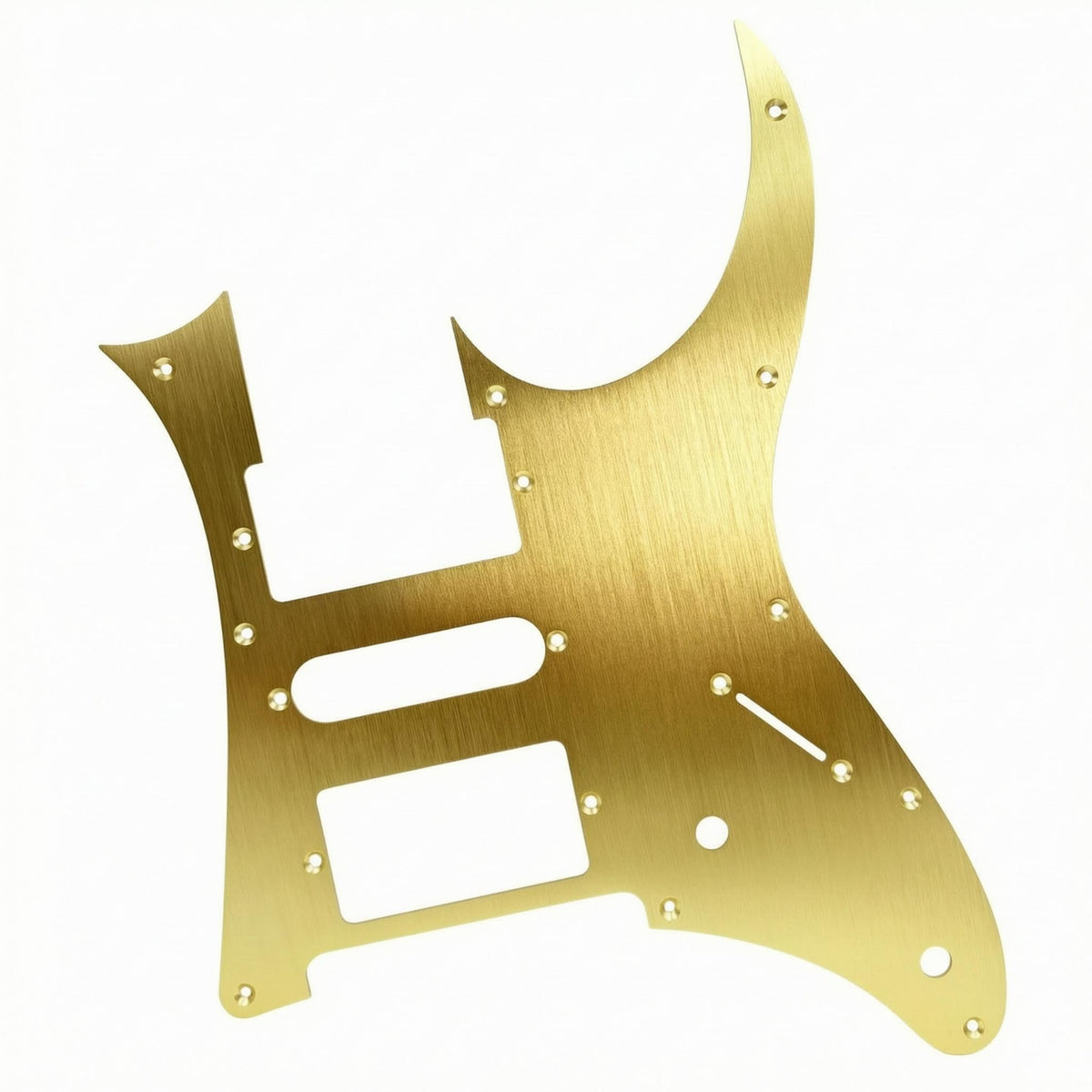 Aluminum Alloy Electric Guitar Pickguard Oxidized Finish Metal Guitar Pickguard Baked Painted Musical Instrument Part Pre-Drilled Holes