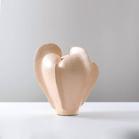 Irregular Vase Artisanal Irregular Form Geometric Vase Easy to Clean Decor Item for Model Home
