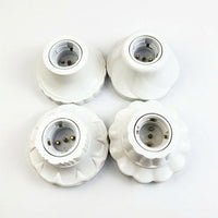Ceiling Light Fitting for Living Room, Modern Pendant Light with E27 and B22 Double Bulb Holder, Bakelite DIY Lighting Ceiling Pendant, 4A Rated