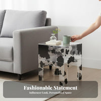Nordic Design double-decker circular table Minimalist Nightstand Multi-Functional Household Furniture adaptable Use for Apartment Dwellers, Homeowners, Young Adults, Living Room, Bedroom, Small Spaces, Hallway