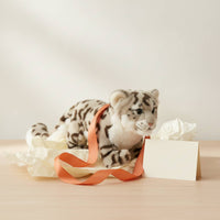 Snow Leopard Stuffed Animal Fuzzy Toy Adorable for Collectors