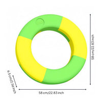 Solid Foam EVA Swim Loop Double Color Non Inflatable Swim Loop Segmented Design Circular Flotation Aid Polished Surface