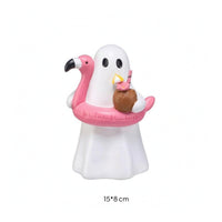 Minimalist Ghost Figurine Mini Ghost Ornament Compact Tabletop Figurine Playful for Shelf