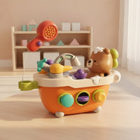 Light-up Bathtub Toy with Shower Head Colorful Musical Bathtub Toy Fun Water Play Set Sensory for Toddlers, Babies