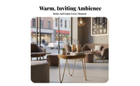 Nordic design circular table with 2 Upholstered Chairs Light Luxury Indoor Furnishing Modern Design Bistro Set Comfortable Seating for Business Owners, Homeowners, Individuals, Reception Area, spa establishment, Small Spaces, Dining Room