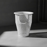 Pool Basket with Handhold Perforated Pool Pump Basket Tapered Plastic for Swimming Pools