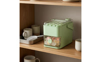 28-Cell Ice Tray Bin Set Single-Layer Ice Storage Box Viewing Window PP Material