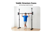 Anti-Slip Design No-Drill Chin-up Bar Stable 8-Point Support Chin-up Bar Heavy-Duty Steel Construction Home Fitness Equipment for Family, Beginners, Women, Strength Training, Hallway, Garage