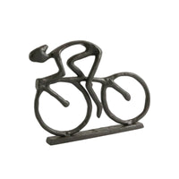 Cyclist on a Cycle Figurine Abstract Cycle Figurine Compact Cyclist Statue for Cyclists