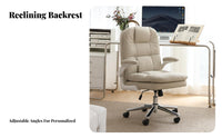 Ergonomic Design grid-patternPattern Task Chair Reclinable Office Furniture Adjustable Height 360-Degree rotating for Home Workers, Students, Adults, Study Room, Bedroom