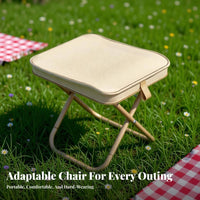 Foldable Design Collapsible Stool Lightweight space-saving Collapsible Stool Quick Setup Camping Chair long-lasting for catchermen, adventurers, catching, Backyard, journey, Hiking