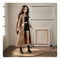 Fashionable 1/6 Doll Fashion Set Street Design Fashion Doll Clothes Set Assortment and Match 1/6 Scale Suit Stylish Accessories for Collectors, Display, Photo Shoots