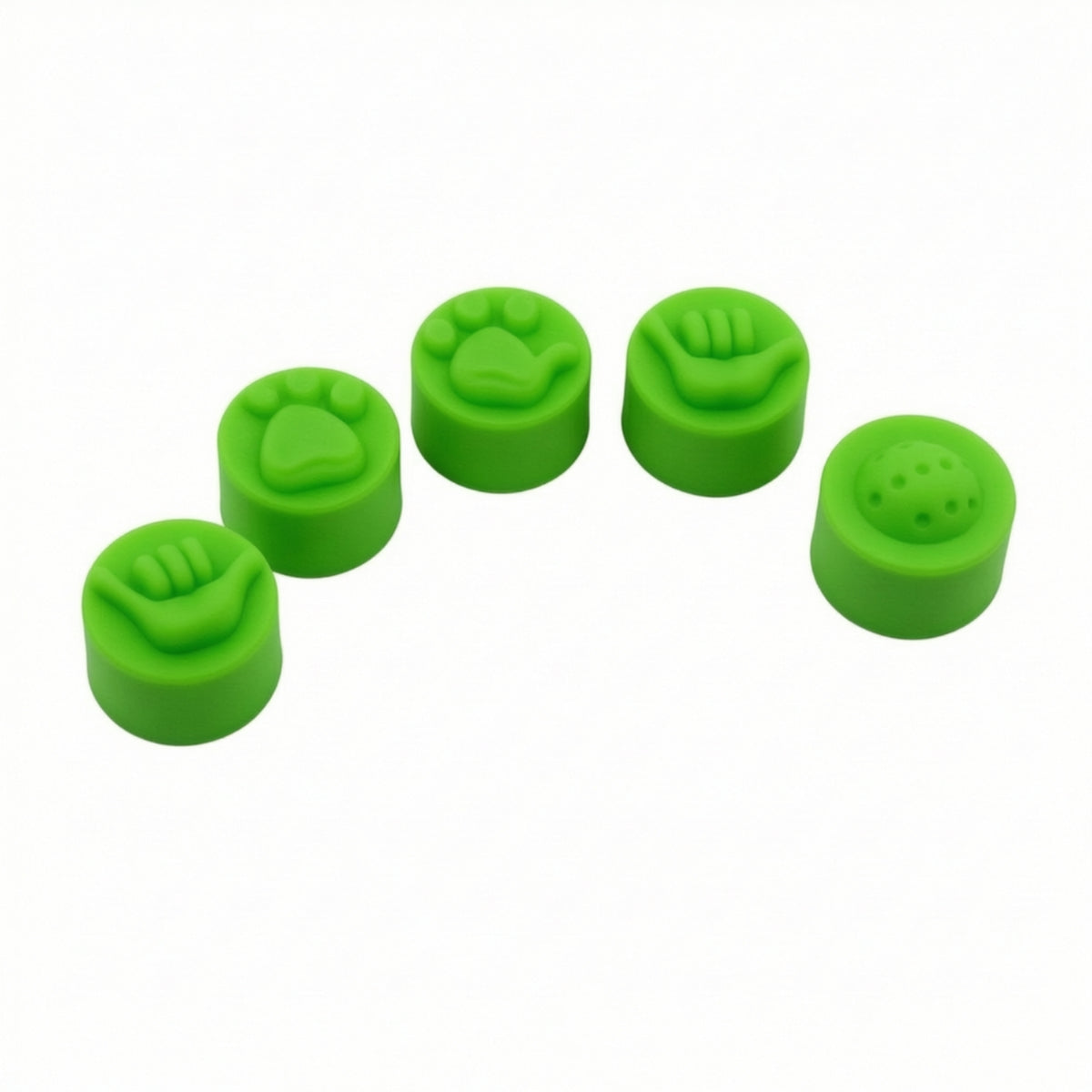 5 Pieces Soft-Touch Pickleball Paddle End Cap Textured Silicone Paddle Cap Guarding Handle Cover Grippy