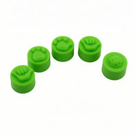 5 Pieces Soft-Touch Pickleball Paddle End Cap Textured Silicone Paddle Cap Guarding Handle Cover Grippy