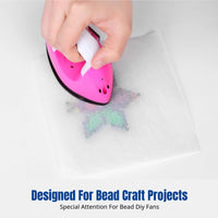 Mini Electric Iron for DIY Beadwork, Portable Ironing Tool, Suitable for Fabric Crystal Crafts, Child-Friendly Design