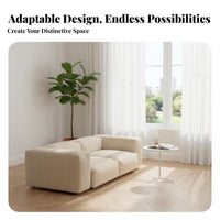 Armless Loveseat French Retro and aesthetic Sofa Corduroy Texture Living Room Seating for Apartment Dwellers, Young Adults, perusing relaxation area, Bedroom, Entryway