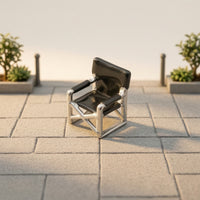 Realistic Miniature Folding Chair Authentic Mini Folding Chair Versatile Diorama Prop Decorative for Hobbyists