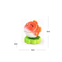 Small Koi Desk Ornament Mini Rotating Aquatic Creature Figurine Decorative Koi Aquatic Creature Figurine Playful for Bookshelf