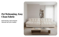 Plush sectional Sofa billowyLike Design Living Room Furniture Minimalist Aesthetic for Apartment Dwellers, Homeowners, Home Interior, Lounge Area, Office