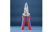 Replaceable Blade Folding Electrician Pliers Textured Grip Voltage Tester Pliers Compact Foldable Wire Stripper Portable for Electricians