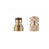 Washing Machine Hose Connector Easy Installation Washing Machine Hose Adapter Set Threaded Tap Converter Brass Construction