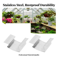 Greenhouse Glass Clips Rust-Resistant Stainless Steel Glazing Clips Greenhouse Pane Fasteners for Gardeners, DIY Enthusiasts, Garden, Outdoor