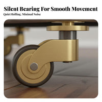 Heavy Duty Brass Caster 360 Degree Rotation Brass Caster Wheels Quiet Operation