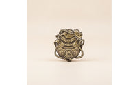 Bronze-Gold Metal Car Emblem Easy Install Car Emblem with Mascot Face Decorative Auto Badge Premium for Riders