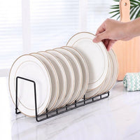 Stainless Steel Dish Rack and Draining Rack featuring Plate Holder, Single Tier Bowl Rack with Slicing Board Holder, Kitchen Space Saving Tool
