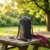 Wine Cooler Bag Leakproof Wine Bag Carrier Portable Reusable for Travelers, Picnics, Dinner Parties
