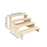 Stepped Display Rack Compact Tiered Display Stand Sturdy Furniture for Vanity