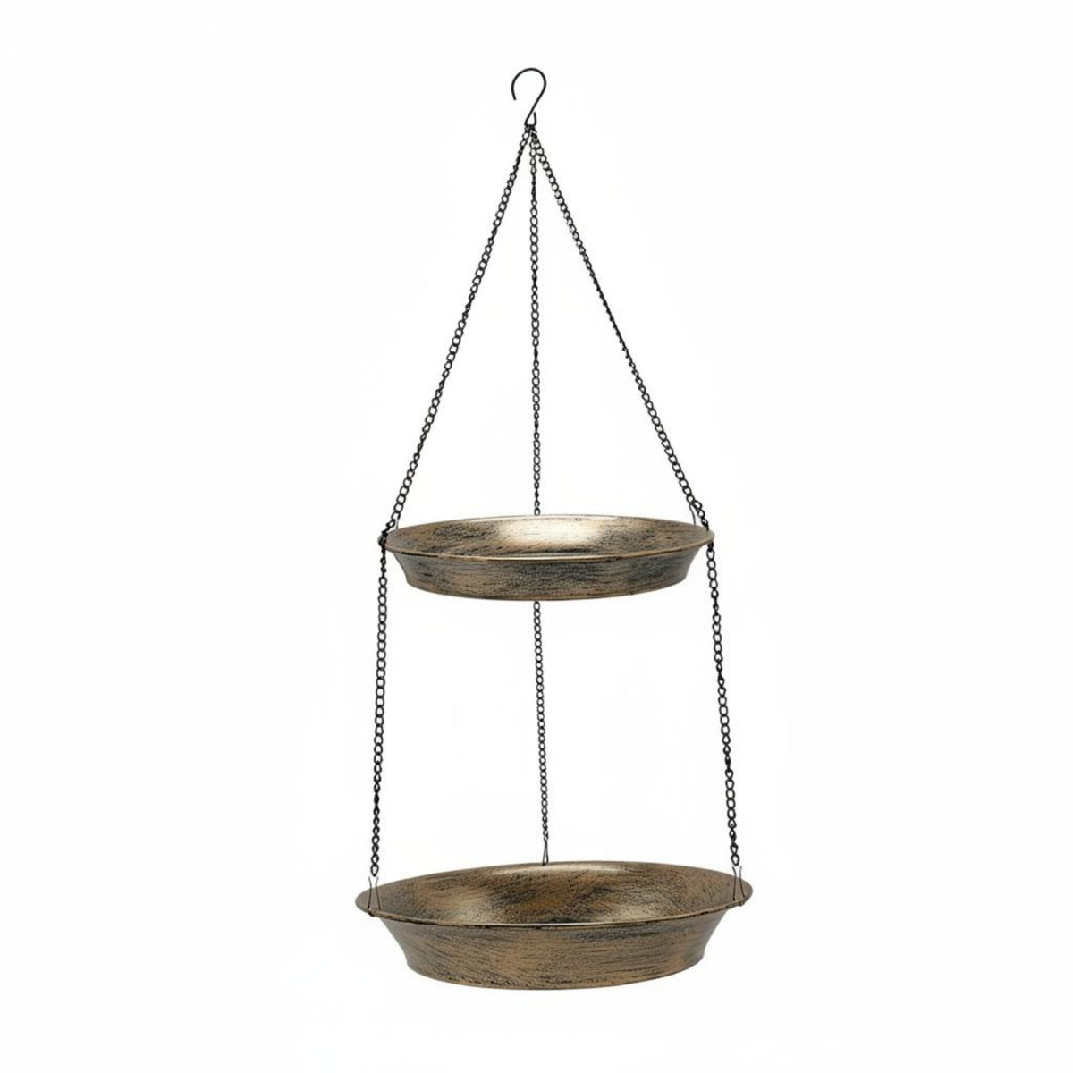 Multifunction Hanging Bird Bath Removable Metal Bird Bath Multipurpose Garden Decor Easy to Hang for Backyard, Patio