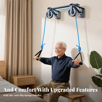 Long-Lasting Arm and Shoulder Rehabilitation Pulley Easy to Install Wall Mounted Exercise Pulley Fluid Motion Stretching Aid Comfortable Grip for Seniors, Home