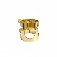 Easy Adjustment Saxophone Ligature Quick Tightening Metal Mouthpiece Ligature Compact Metal Mouthpiece Clamp Lightweight