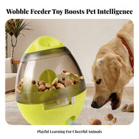 Mental Stimulation Tumbler Food Dispensing Toy Boredom Breaker Slow Feeder Dog Toy Long-Lasting ABS Material for Dogs, Feeding Time, Indoors