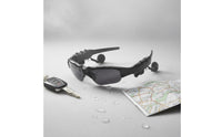 Built-in Voice Receiver Bluetooth Headset Glasses Side Buttons Bluetooth Sunglasses Tinted Lenses Smart Shades Curved-Frame