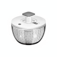 Quick Drying Stainless Steel Salad Drainer Single-Press Operation Manual Salad Drainer Lettuce Crisper Bowl