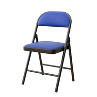 Foldable Padded Folding Chair Space-Saving Design Padded Collapsible Chair Soft Cushion Household Furniture Sturdy Steel Frame for Office Workers, Community Groups, Dorm Room, Indoor and Outdoor Events, Conferences, Parties