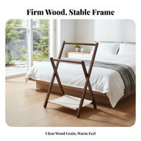Bedside Garment Stand Space-Saving Clothing Organizer Multi-Functional for Bedroom