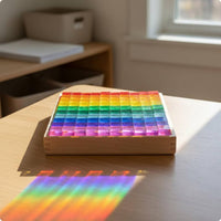 Transparent Block Educational Acrylic Cube Sensory Play Colorful Cube Toy for Kids, Playroom, Classroom, Domestic Learning